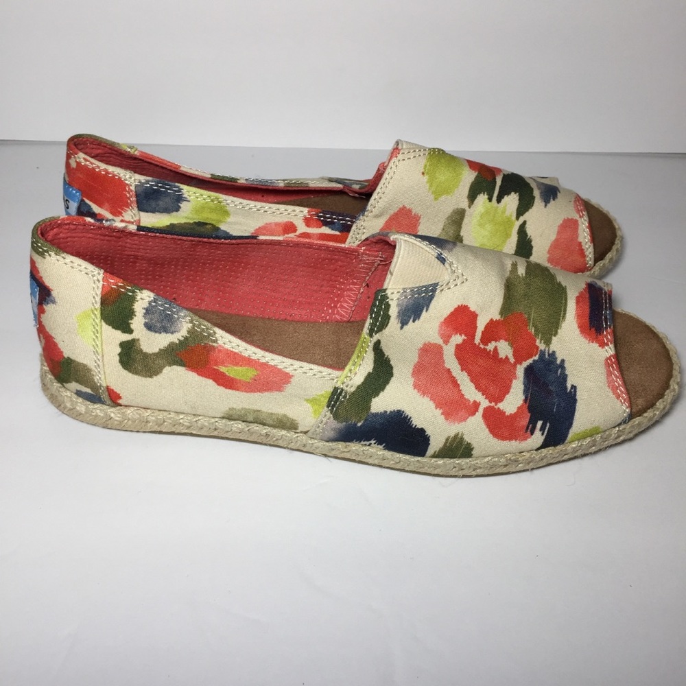 TOMS WOMAN LOAFERS MULTICOLOR SIZE 8.5W